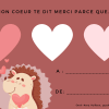 Carte de St-Valentin Lionceau