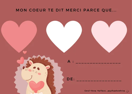 Carte de St-Valentin Lionceau