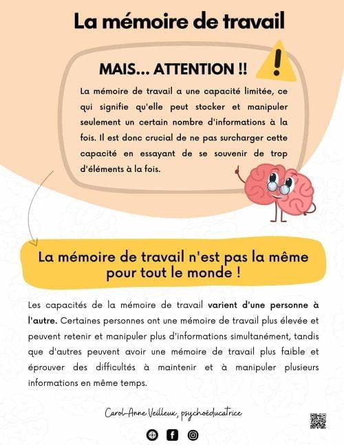La mémoire de travail – Image 3