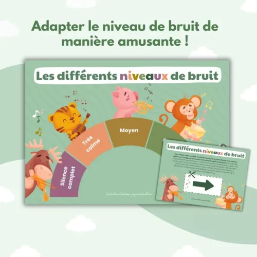 Les différents niveaux de bruit (vert) - Soutiensolutions