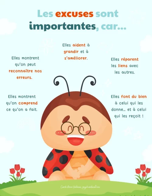 Les excuses sont importantes