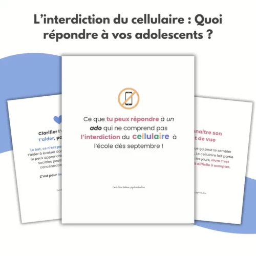 L’interdiction du cellulaire Quoi répondre à vos adolescents