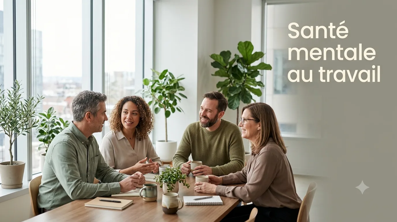 Une équipe de travail échange dans un climat sain et détendu lors d'une rencontre